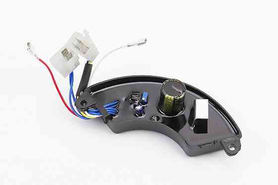 Реле напруги AVR трифазне 4-6кВт (корпус - сегмент, пластик, контакти - 2 "мама" + 2 "тато" + 4 "тато", 250V, 470µF) Київ