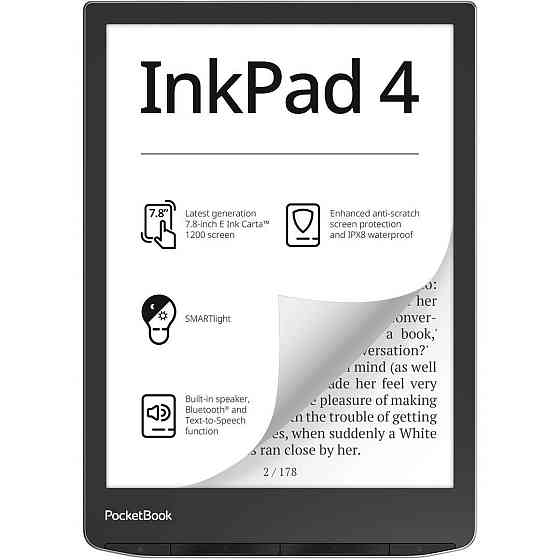 Електронна книга PocketBook 743G InkPad 4 Stundust Silver (PB743G-U-CIS) Сріблястий Харків