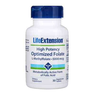 Вітамін Life Extension Високоактивний оптимізований фолат, High Potency Optimized F (LEX-19133) Вінниця