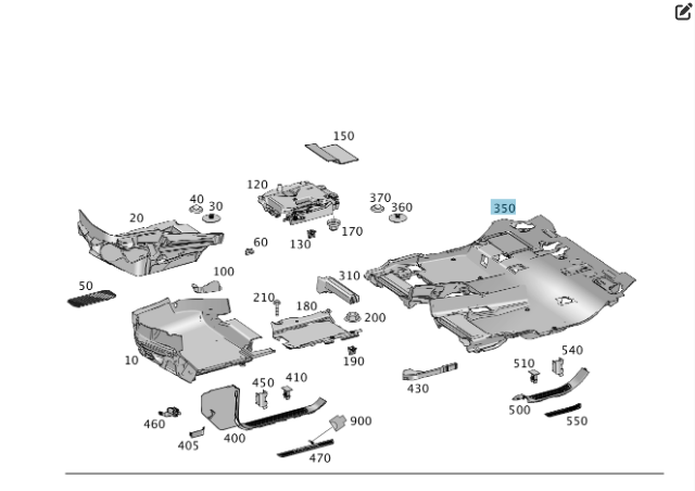 Mercedes-Benz  A1666801941 Килим задніх пасажирів чорний ML/GLE W166 GLE Coupe C292 Одеса - фото 2