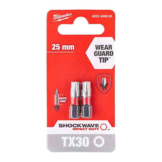 Біта SHOCKWAVE MILWAUKEE, TX30, 25мм, (2шт) Одесса
