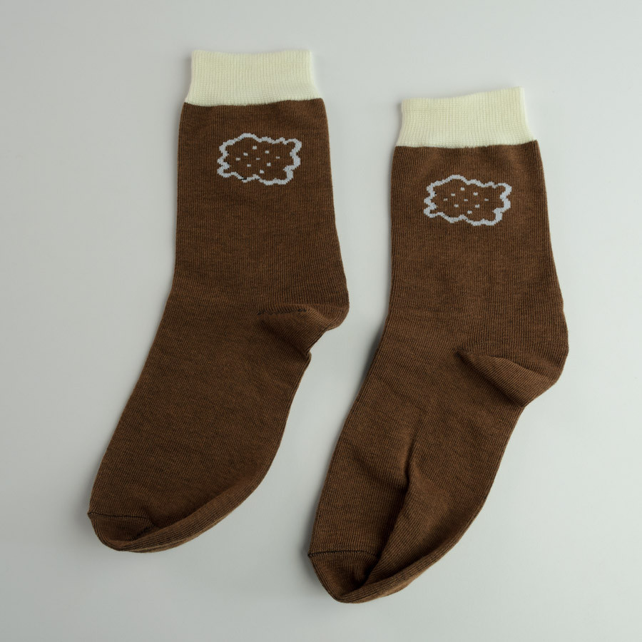 Демісезонні шкарпетки жіночі класичні з малюнком GM Textile Високі 36-41 Коричневий Суми - фото 4