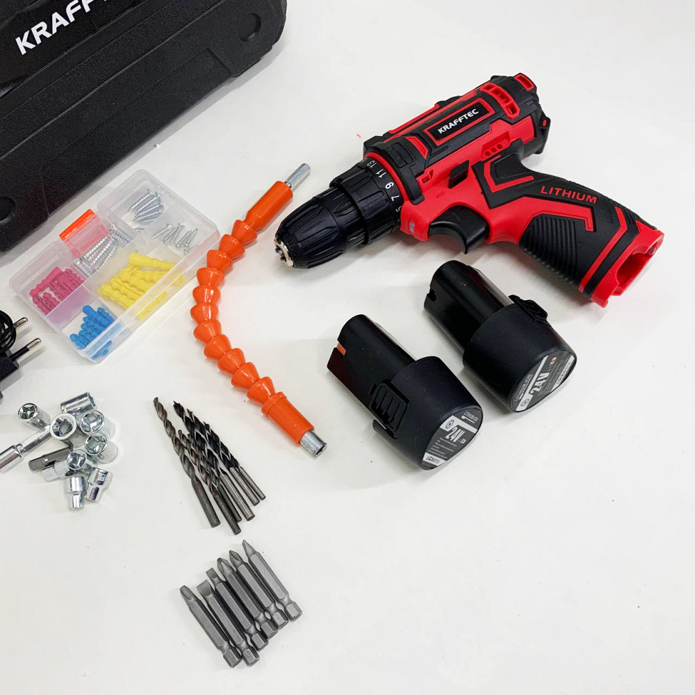 Шуруповерт на акумуляторі з насадками, Безщітковий акумуляторний шуруповерт з набором біт MQ-21 Львів - фото 9