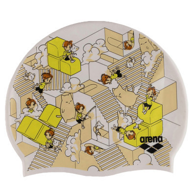 Шапка для плавания Arena Print JR 94171-237 мультіколор Діт OSFM (3468337082651) Винница - изображение 1