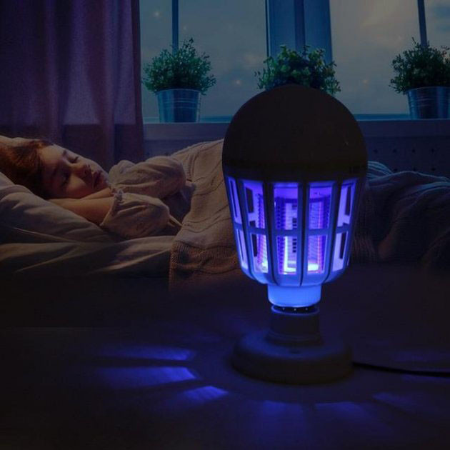 Светодиодная лампа приманка для насекомых Zapp Light, электрическая ловушка для насекомых, противомоскитная лампа от комаров TI-28 Львов - изображение 3