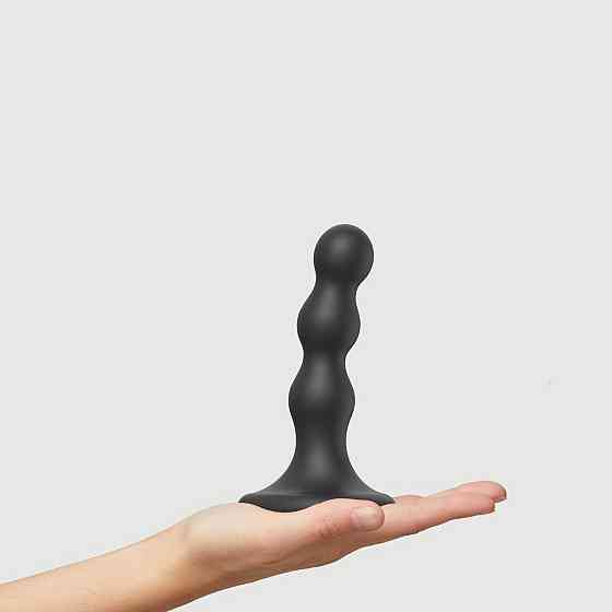 Насадка для страпона Strap-On-Me Dildo Plug Balls Black S Sex Aura Київ