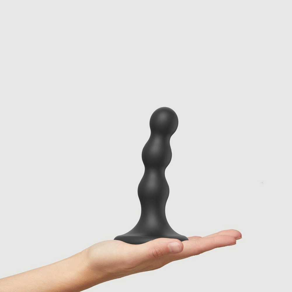 Насадка для страпона Strap-On-Me Dildo Plug Balls Black S Sex Aura Київ - фото 2