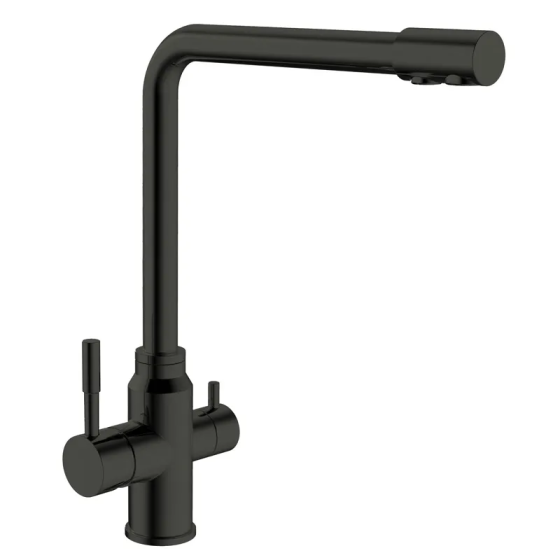 Кухонний змішувач Mixxus SUS-021 Black з виводом для питної води MI5861 Харків