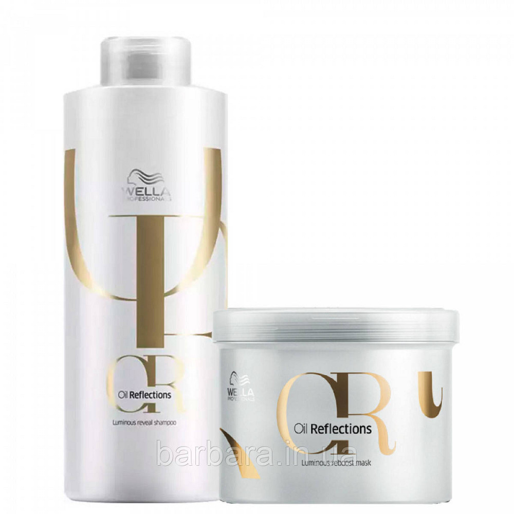 Wella Oil Reflections Шампунь+Маска Набор №4 (шампунь 1000 мл+маска 500 мл) Киев - изображение 1