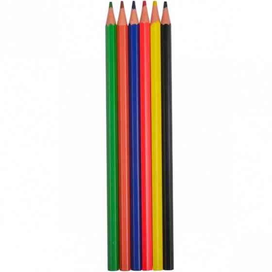 Дитячі олівці для малювання CR755-6 Luminoso elastico "С", 6 кольорів Вінниця