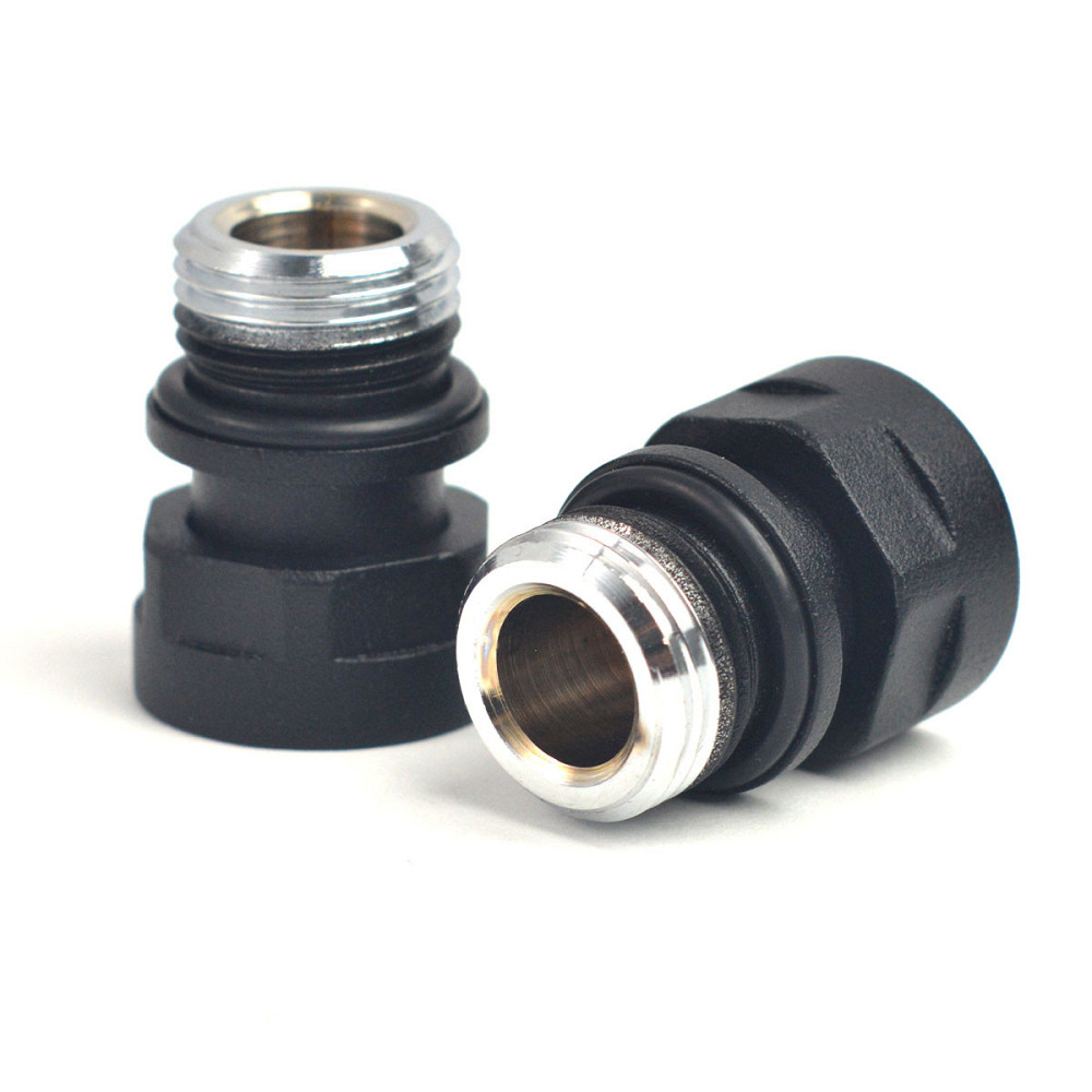 З'єднувач адаптер M22x1,5x1/2, чорний структурний (2 шт.) Київ - фото 2