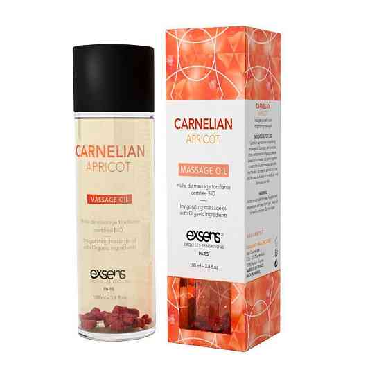 Массажное масло EXSENS Carnelian Apricot (бодрящее с сердоликом) 100мл, натуральное Sex Aura Киев