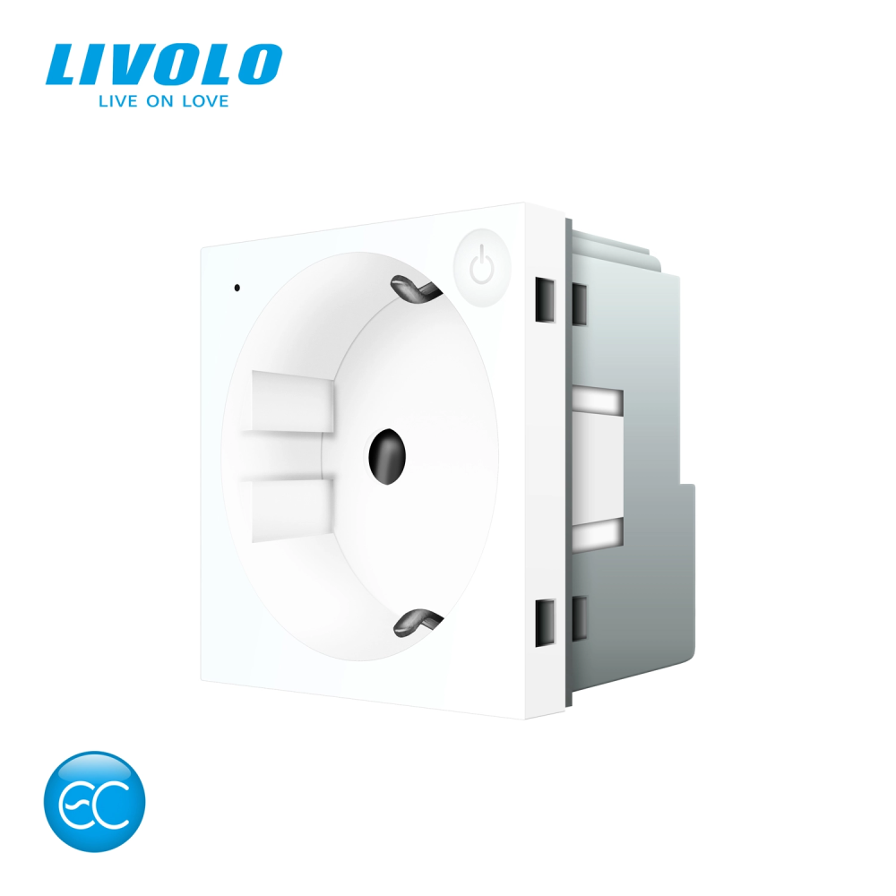 LIVOLO Розумна розетка LIVOLO біла з заземленням, шторки, керування зі смартфона, Alexa, Google Коломыя - изображение 1