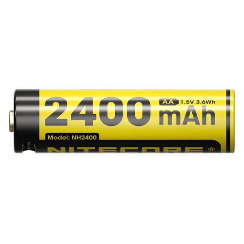 Комплект аккумуляторов Li-Ion AA Nitecore NH2400 1.5V 2400mAh USB Type-C защищенный (2 шт.) Винница