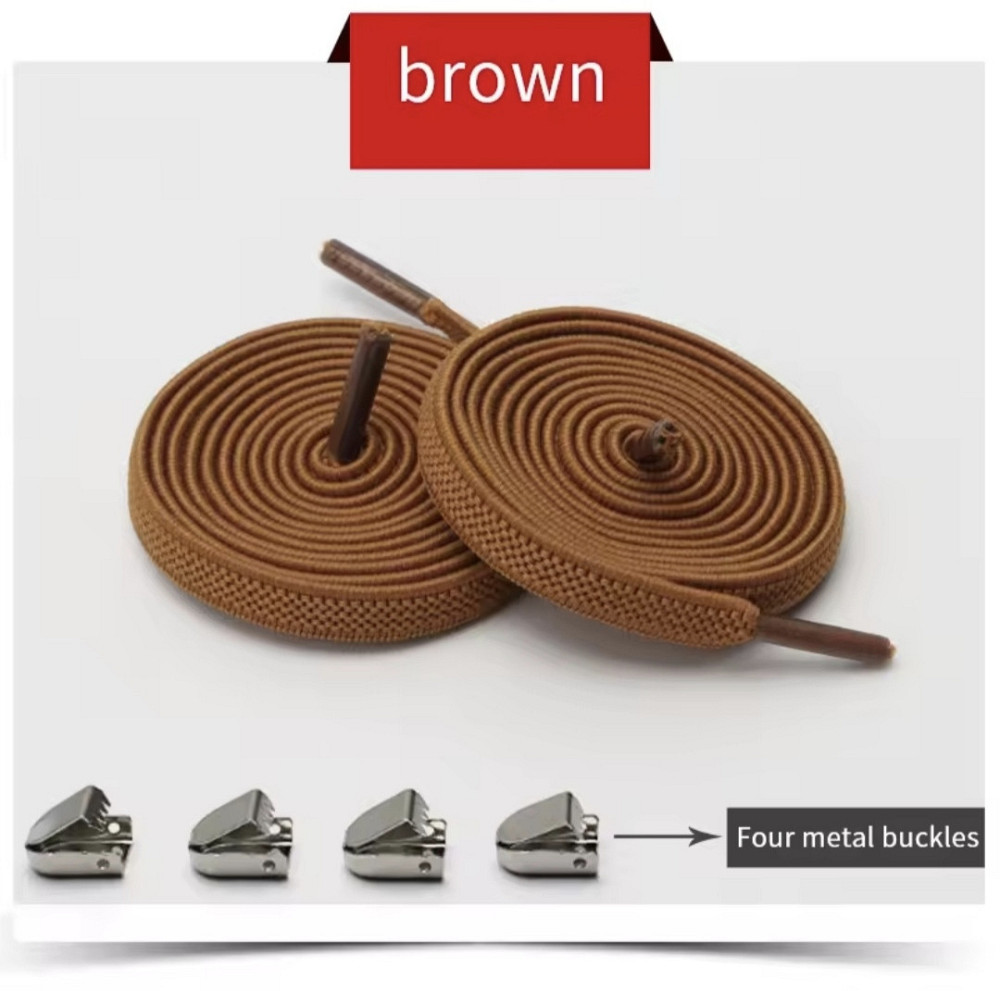 Еластичні шнурки без зав'язок з металевими пряжками Сміла - фото 1