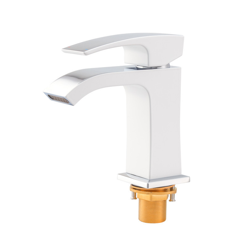 Смеситель для умывальника Koer KB-12007-04 хром с белым (KR5151) Харьков - изображение 6