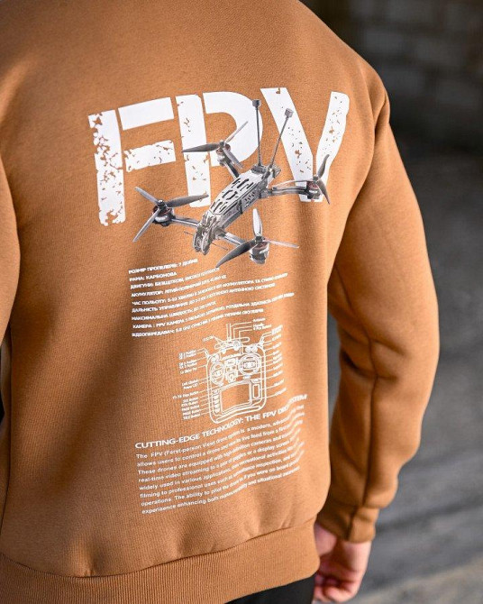 Милитари худи на флисе GENESIS  FPV койот ПП8082 Одеса - фото 5