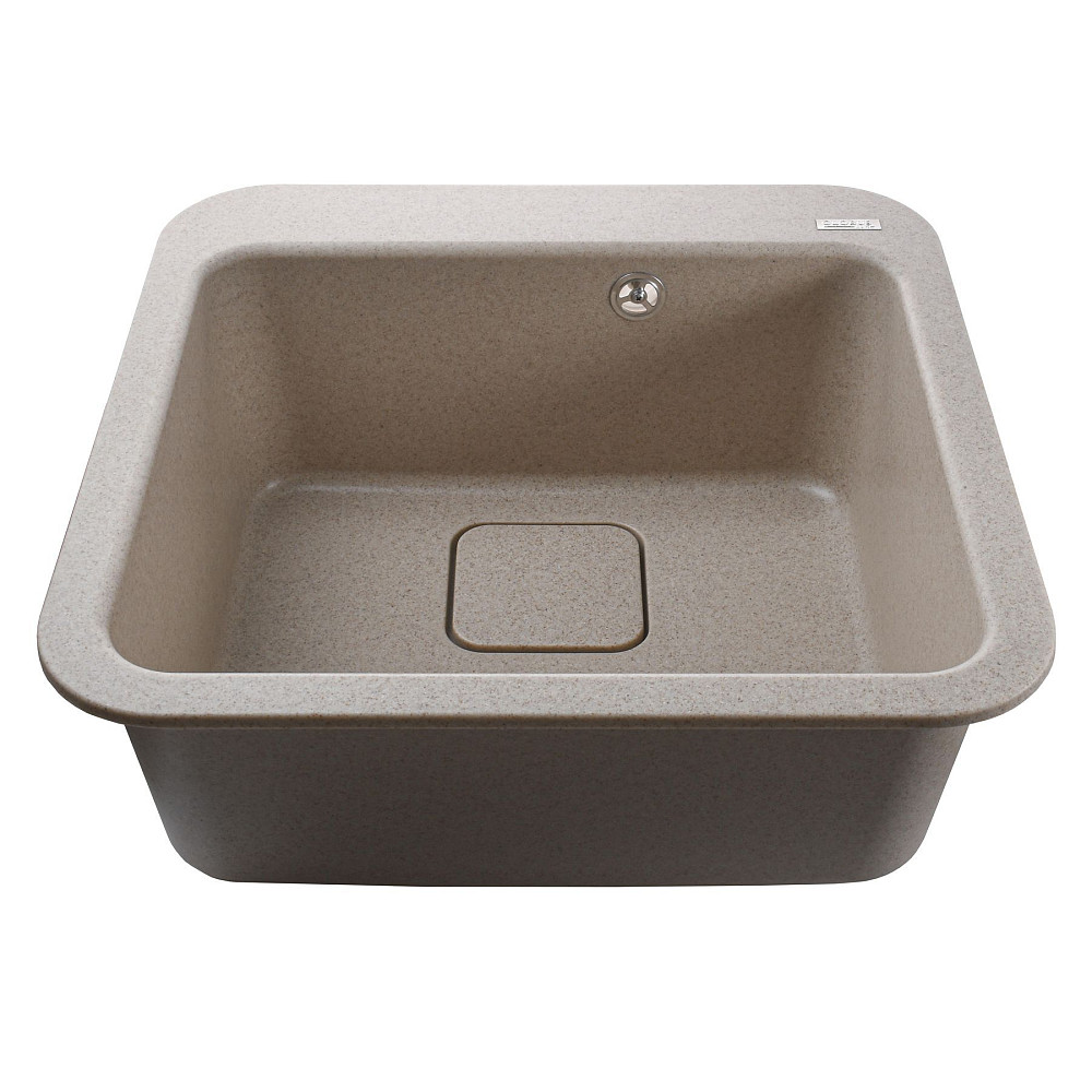 Гранітна мийка Globus Lux BARBORA  піщаний 510х510мм-А0004 Тернополь - изображение 5