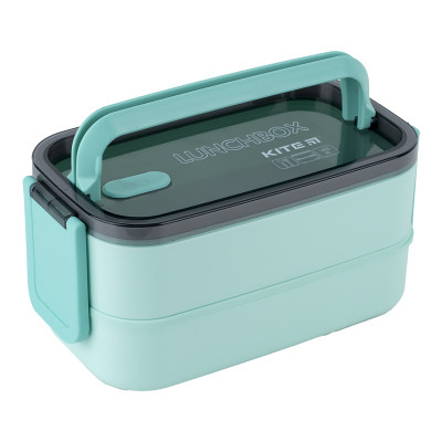 Ланч-бокс детский Kite двойной с наполнением 1400 мл, зеленый (K23-183-2) Винница - изображение 8