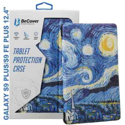 Чехол для планшета BeCover Smart Case Samsung Tab S9 Plus (SM-X810/SM-X816)/S9 FE Plus (SM-X610/SM-X616) 12.4" Night (710379) Винница