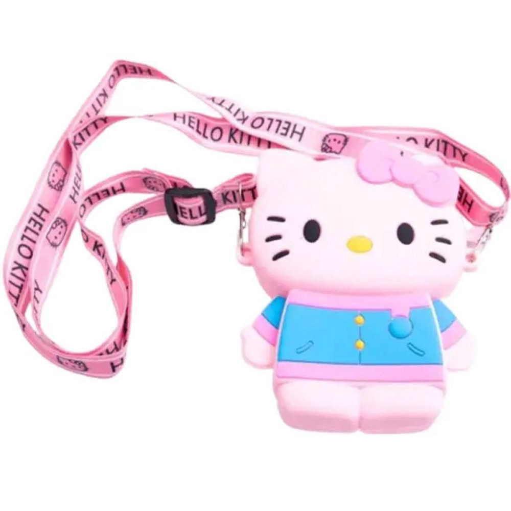 Детская силиконовая сумочка Hello Kitty 13*10*3 см Розовый HP-55-1P Киев - изображение 3