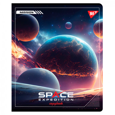 Зошит Yes Space expedition А5 12 аркушів клітинка (767497) Вінниця - фото 4
