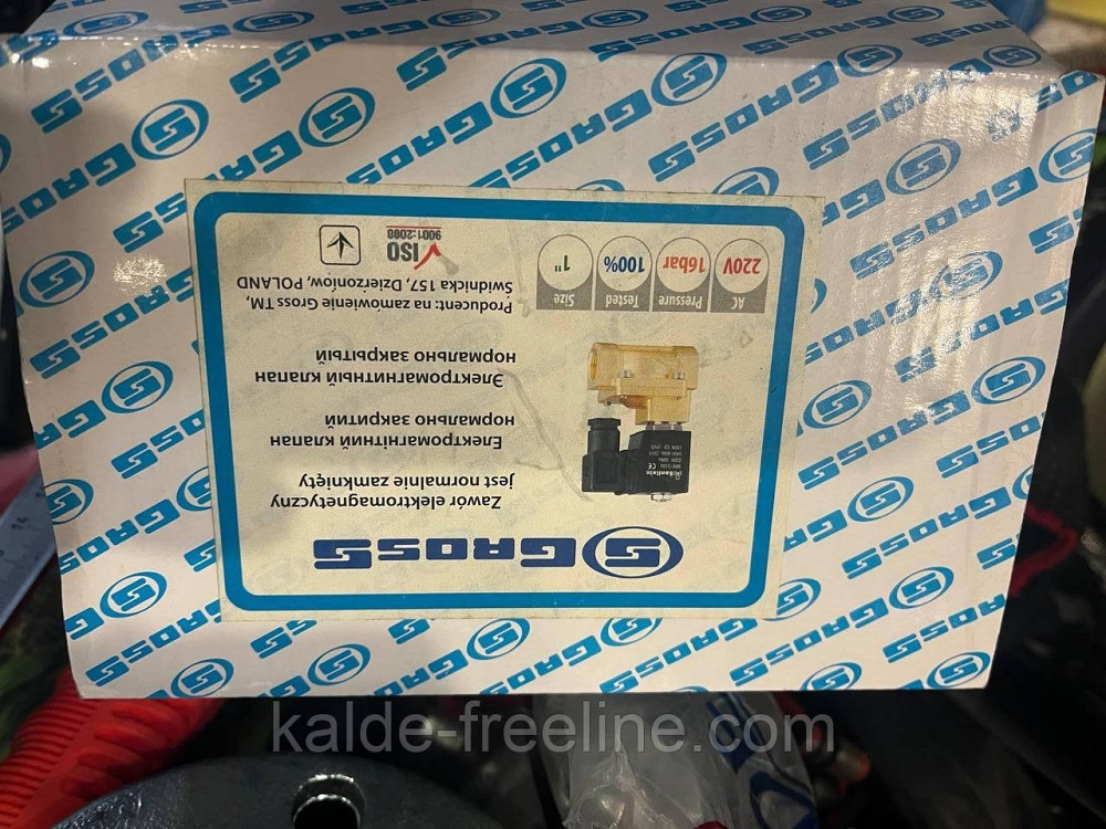 Електромагнітний клапан Gross н/з DN15 (1/2") 220В Харків - фото 3