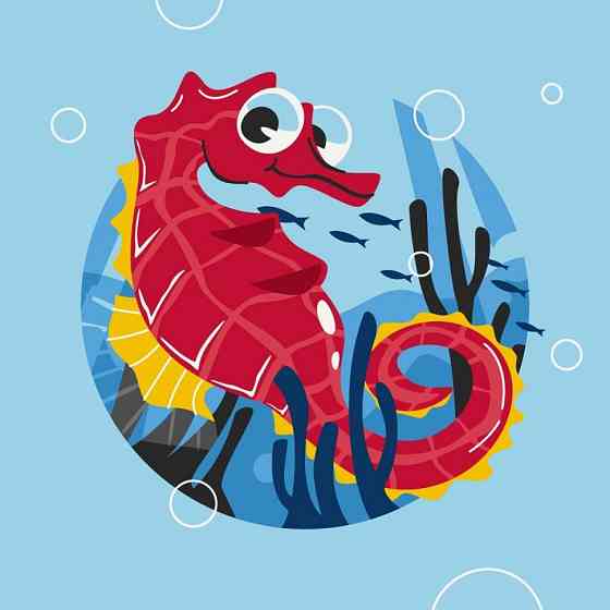 Картина за номерами "Морський коник" 15037-AC 30х30 см Вінниця