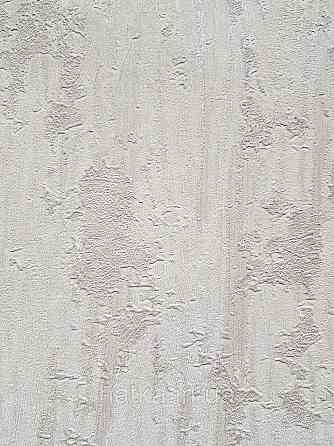Шпалери вінілові на флізеліні гарячого тиснення DU&KA 1.06х10 вензель основа під штукатурку сірі коричневі Київ
