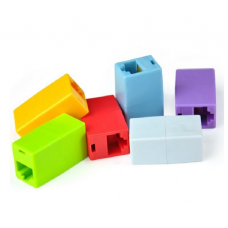 Соединитель RJ45 8P8C мама/мама RJ45 для соединения кабеля, красный, Q100 Полтава