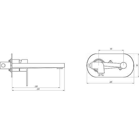 Змішувач для умивальника TOPAZ BARTS TB-07225-H36 (000027405) Київ