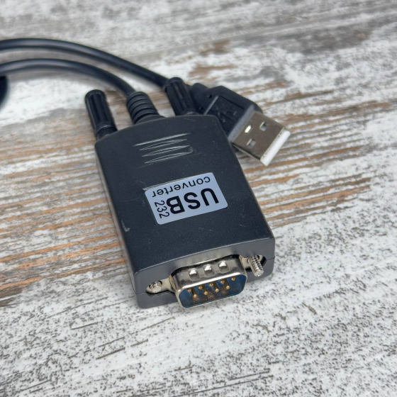 Кабель-перехідник USB у RS232 DB9 PL2303+MAX3243C 0.8 м для підключення пристроїв до ПК Київ