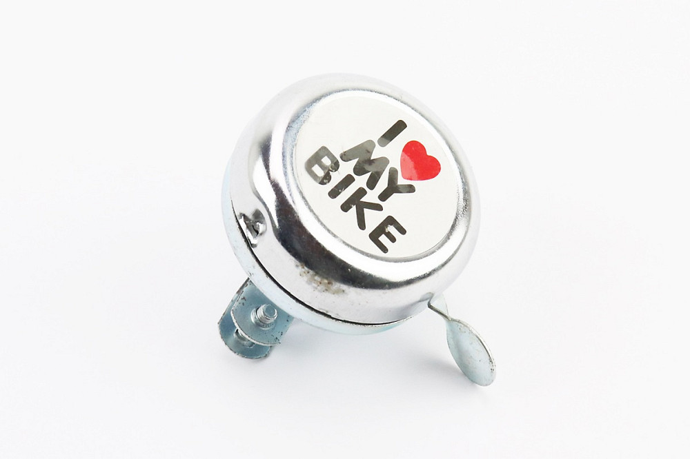 Дзвінок механічний "I love my Bike", хром Київ - фото 1