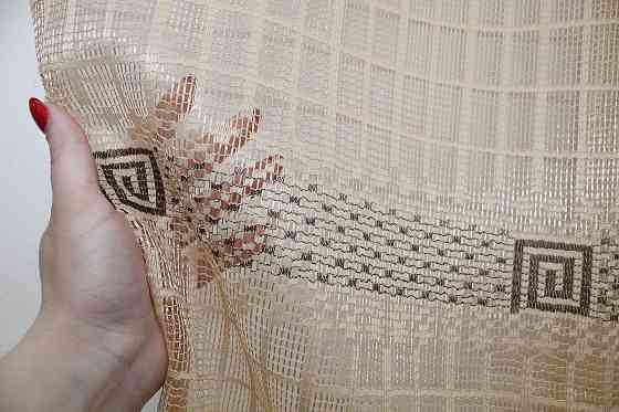 Тюль сітка "Juli", висотою 1,5м колір какао з венге 1260т Київ