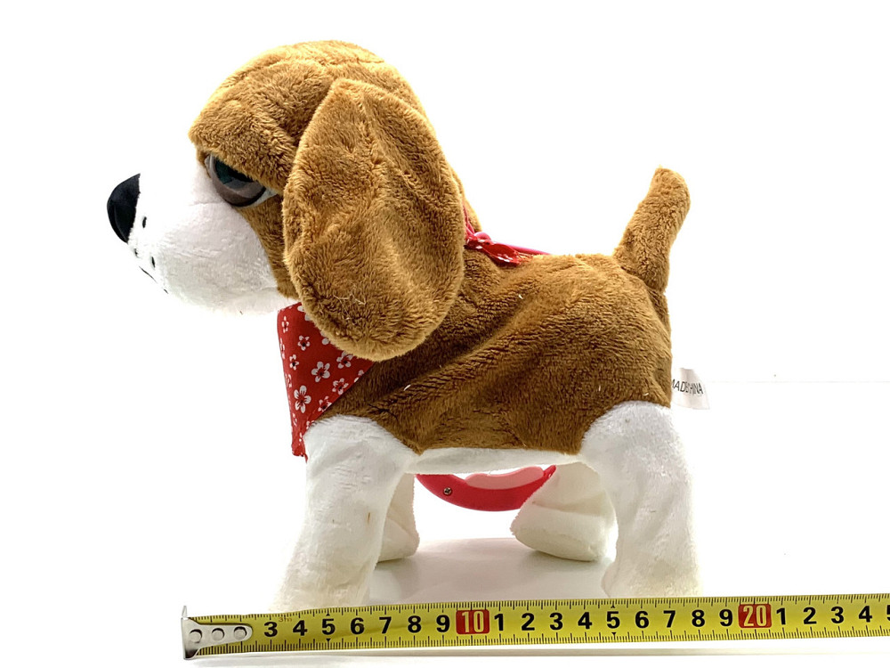 Собачка інтерактивна Limo Toy на повідку ходить махає хвостиком Коричнева з білим (M 4879 I UA) Чернигов - изображение 8