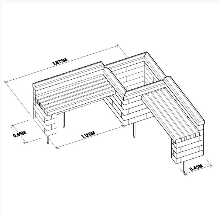 Кашпо садове "Пуерто" сієна Миколаїв - фото 2