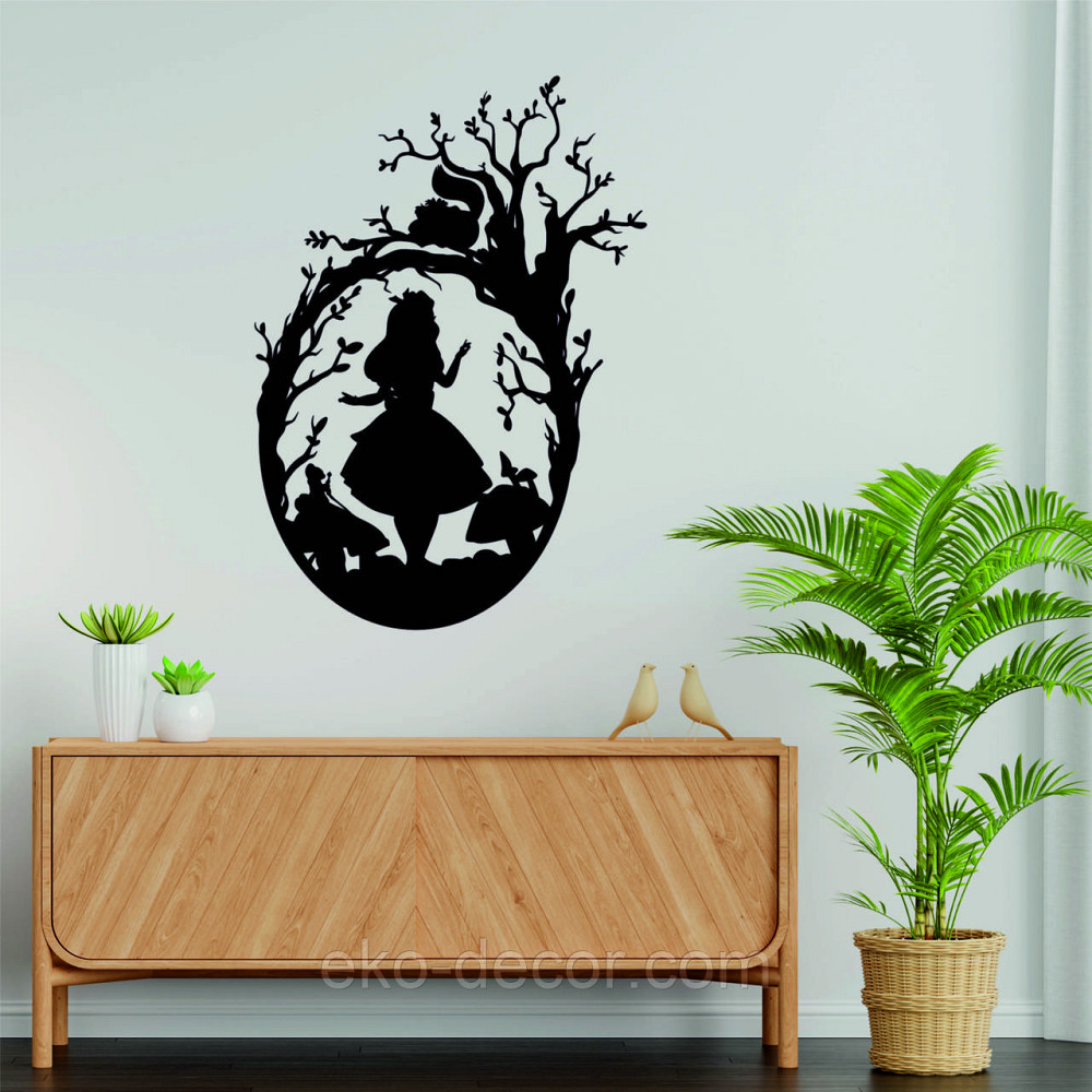 Декоративне настінне Панно «Аліса», Декор на стіну 110*78 см, Чорний Київ - фото 6