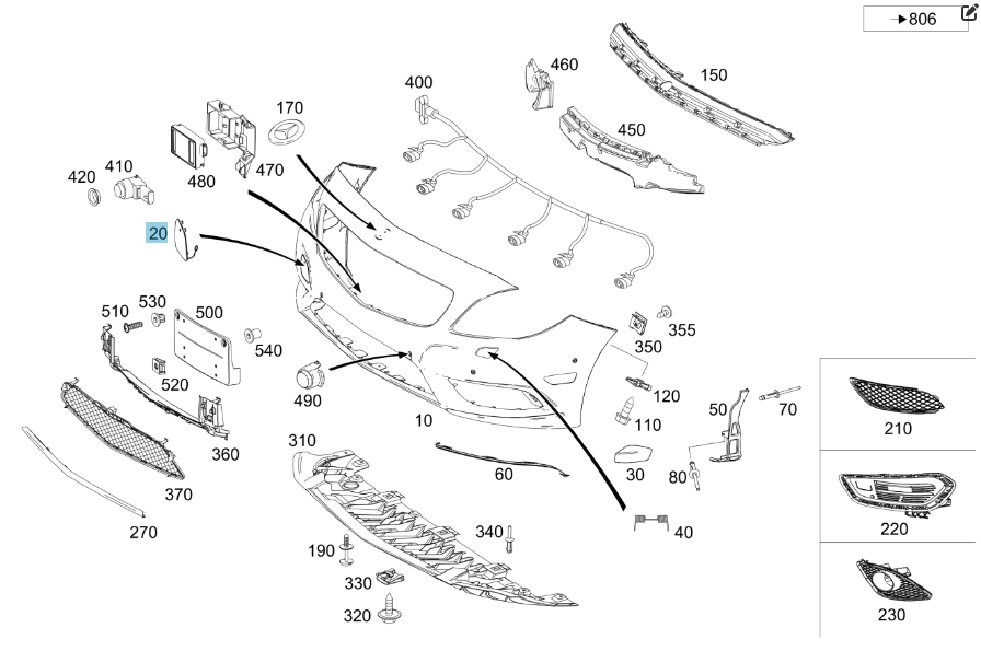 Mercedes-Benz  A1178856900 Кришка буксирного вуха переднього бампера CLA C117 CLA Shooting Brake X117 Одеса - фото 2