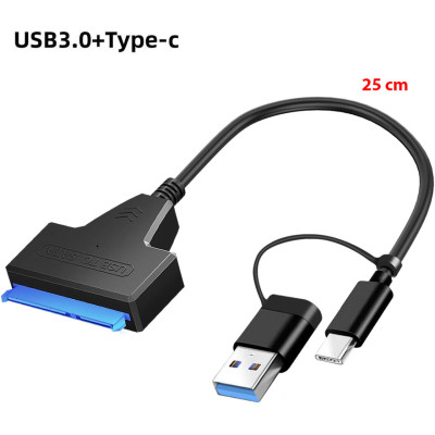 Адаптер USB3.0 Type-A/C HDD 2,5&quot; SATA II/III / SSD Dynamode (DM-AD-SATA-U3) Вінниця - фото 4