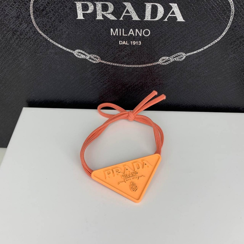 Брендова гумка для волосся Прада Prada, жовтогаряча Одеса - фото 2