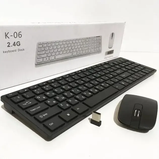 Беспроводная клавиатура Keyboard+мышка wireless k06 Коломыя - изображение 1