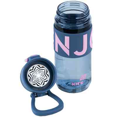 Пляшка для води Kite 550 мл сіро-рожева (K25-1232-2) Вінниця