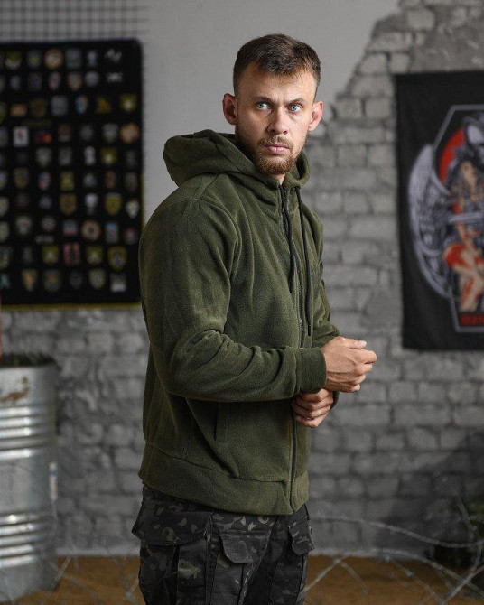 Тактична флісування Вірний назавжди тепла олива Одеса - фото 2