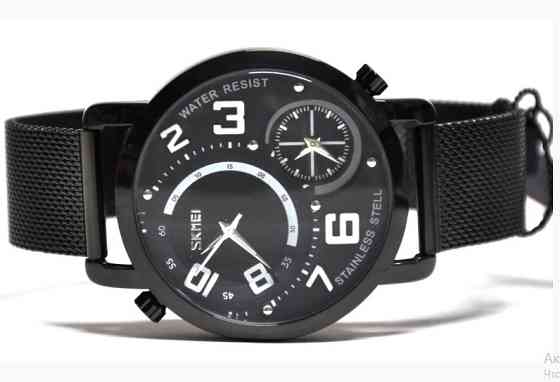 Чоловічий наручний годинник Skmei Moon 9168 Чорний Київ