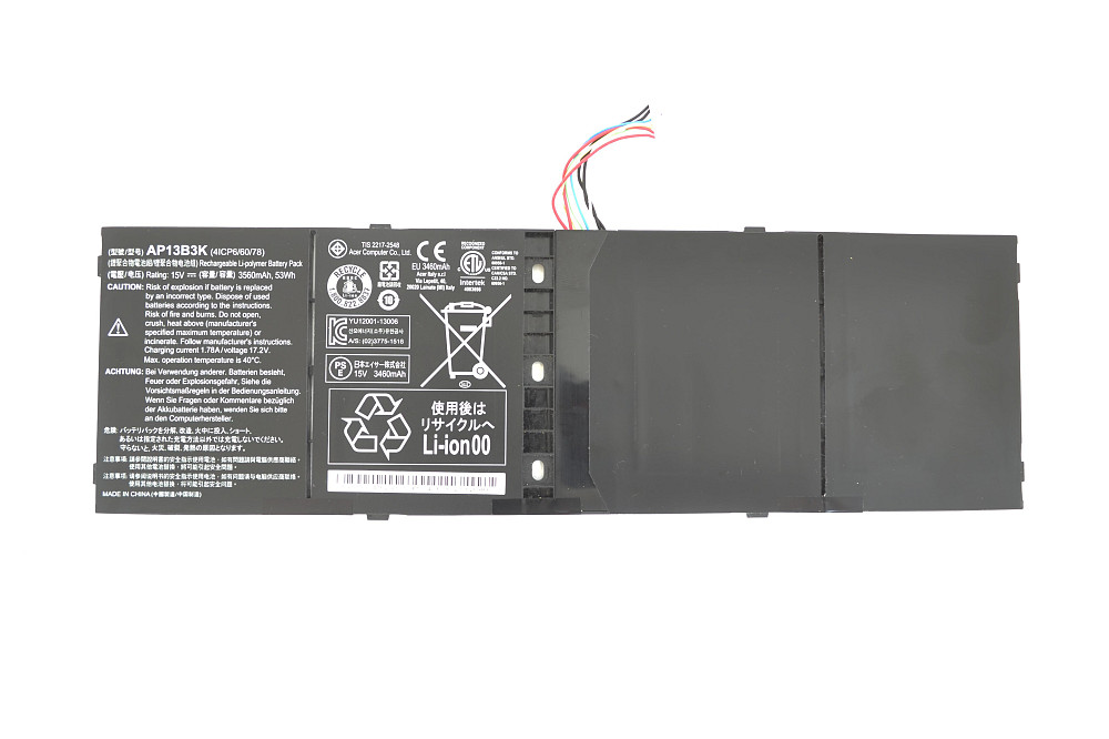 Аккумулятор для ноутбука Acer AP13B3K Aspire V7-482 15V Black 3560mAh Orig Вінниця - фото 1