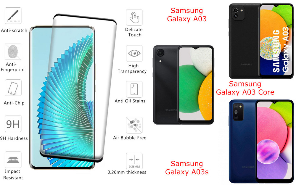 Захисне скло HyperGlass Pro для Samsung Galaxy A03, Galaxy A03 Core, Galaxy A03s – максимальна чутливість та захист Київ - фото 2