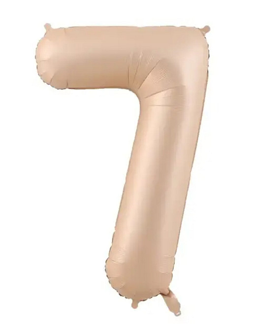 Цифра шарик 7 карамельная 32