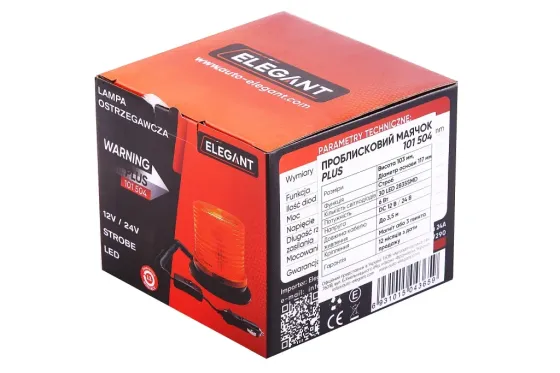 Мигалка 12В/24В 30 SMD 2835 Elegant оранжевая 6Вт Винница