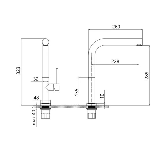 Смеситель для кухни Qtap Zdenek QTZDN9032103FC Brushed Nickel PVD Киев