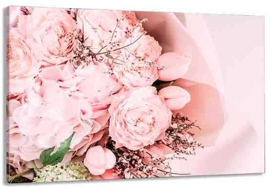 Картина холст в гостиную / спальню  Ніжні квіти   MLP_296 40x80 см Киев
